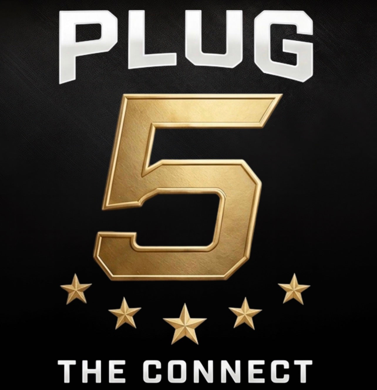 Plug 5 Tee — The Connect (Black/Gold)