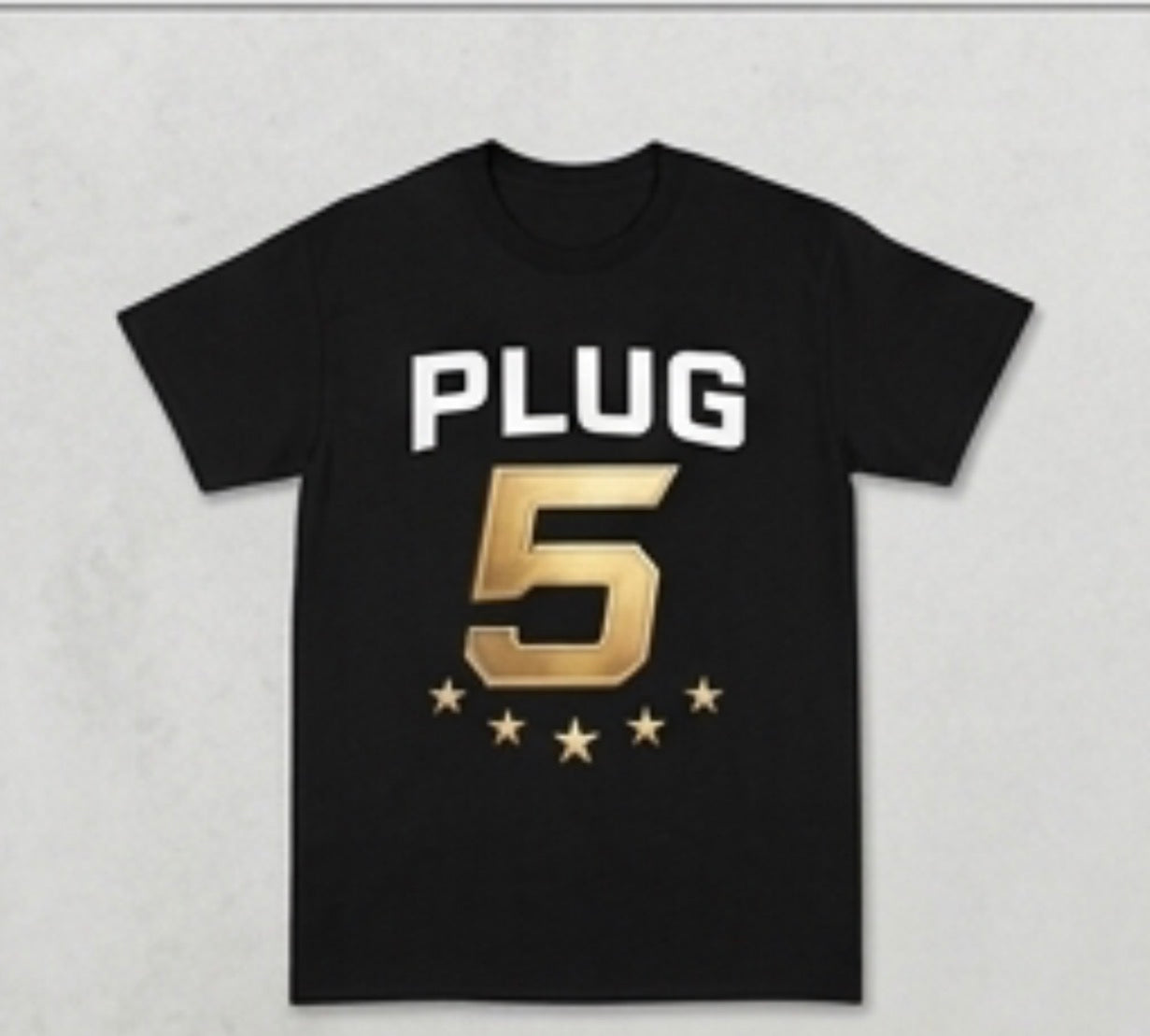 Plug 5 Tee — The Connect (Black/Gold)