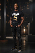Plug 5 Tee — The Connect (Black/Gold)