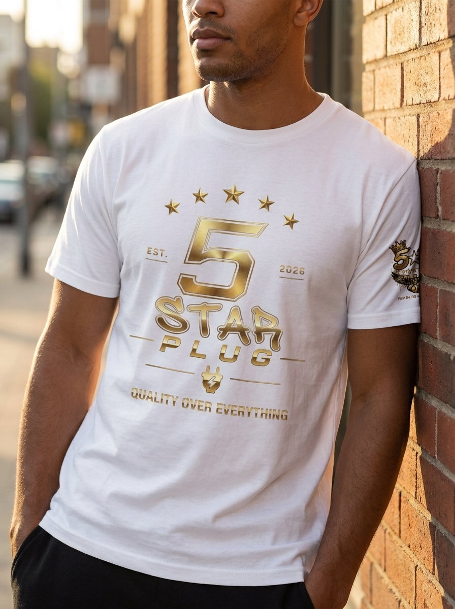 5 Star Plug Quality Over Everything Tee