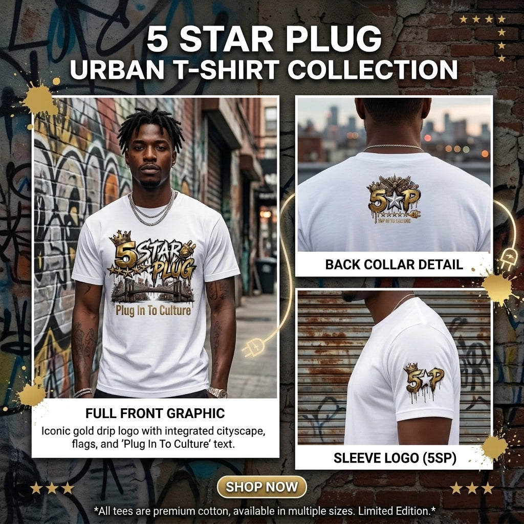 5 Star Plug City Tee — Plug In To Culture
